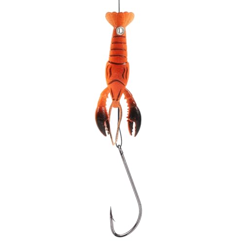 Healeved 4pcs 95mm Soft Crawfish Lure Baits Artificial Soft Plastic Fake Fishing Baits for Freshwater Bass and Trout Fishing Outdoors