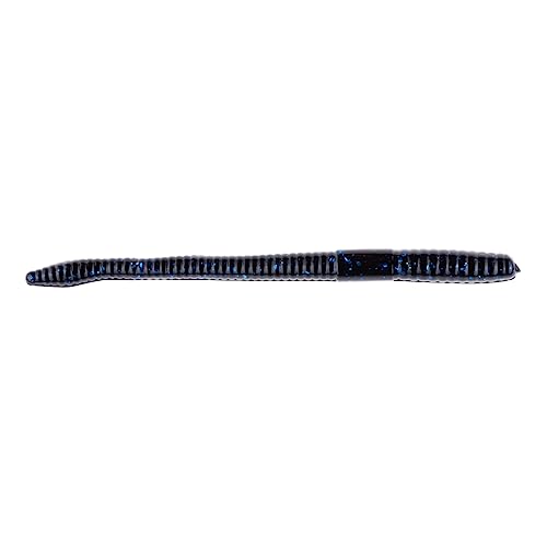BAITFUEL Finesse Worm - color: Black Blue Flake