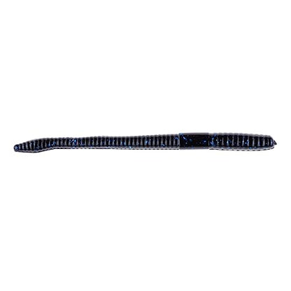 BAITFUEL Finesse Worm - color: Black Blue Flake