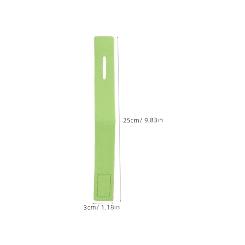 10pcs Fishing Rod Keeper Straps Elastic Anti-Slip Casting Rod Bands Green 30x250mm Fishing Storage Tie for Outdoor Boat Use
