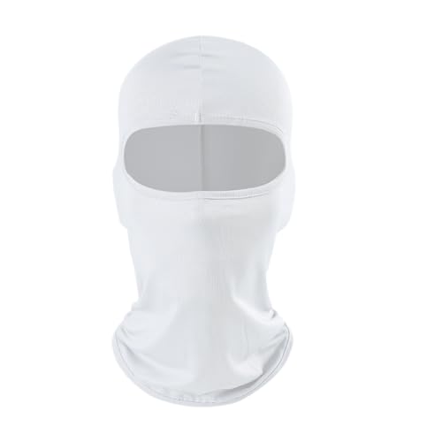 2 Pieces Thin Balaclava Ski Mask Head Mask Full Face Mask Windproof Sun UV Protection Hood for Women Men - color: Black+white
