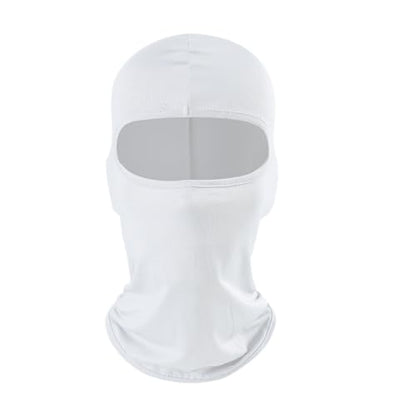 2 Pieces Thin Balaclava Ski Mask Head Mask Full Face Mask Windproof Sun UV Protection Hood for Women Men - color: Black+white