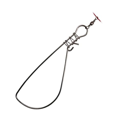 2-Piece 5-Metal-Snap Fishing Stringer with Float 350cm(137.80in) - Stainless Steel Wire Rope Heavy-Duty Fish Lock for Sea/Ice/Kayak Fishing