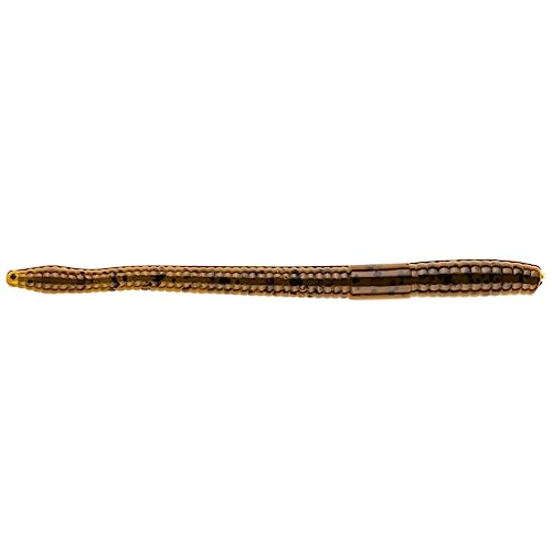 BAITFUEL Finesse Worm - color: Green Pumpkin