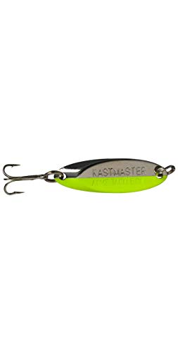 Acme Kastmaster Fishing Lure Hammered Gold 1 Oz - color: Chrome Chartreuse, size: 1/2 oz.