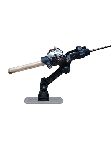 Brocraft Power Lock Rod Holder with Fishing Kayak Track Adaptor/Kayak Track Rod Holder - color: Extender