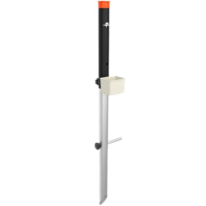 1/2 Pack Aluminum Surf Fishing Rod Holder, Heavy Duty Sand Spike with Bait Box, Telescopic 3-Section, Lightweight and Portable, with Storage Bag - color: Rod Holder-1 Pack