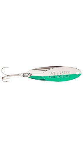 Acme Kastmaster Fishing Lure Hammered Gold 1 Oz - color: Chrome/Neon Green, size: 1/2 oz.