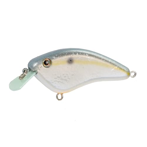 Strike King Hardliner Fishing Lure, Flat Sided Crankbait, Circuit Board Lip, Extra Tight Wobble, Size 4 Treble Hooks - color: Sexy Shad 2.0