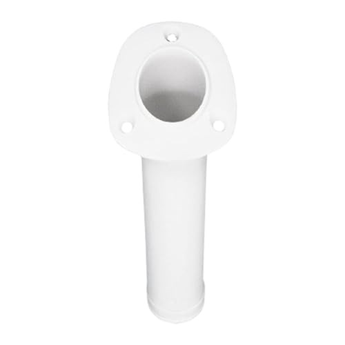 MARINE CITY Flush Mount Fishing Rod Holder 30 Degree Polypropylene, Durable, Lightweight, Easy Access for Fishing, Fits 2" Hole, Ideal for Kayaks, Boats and Yachts - color: White, style: 1 Pcs