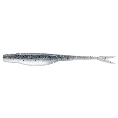 Strike King Mach Skooler Fishing Lure, Soft Plastic Jerkbait, Heavily Salted, Sleek Design, Erratic Action - color: Smokey Shad, size: 5"