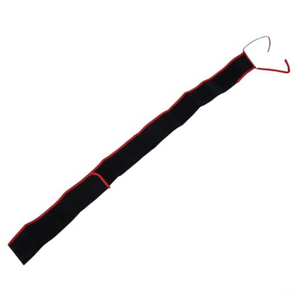 Oxford Cloth Fishing Rod Case with Soft Flannelette Lining, Scratch-Proof Protective Sleeve Bag for Most Poles, Lightweight Portable Storage Sock with Top Rope Fixation,Black