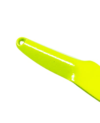 Al's Goldfish Lure Co. Lil' 49er Ice Jig - IFN50 Ice Fishing Jig with Treble Hook Off the Nose. Jigging Lure for Crappie, Perch, Panfish, Trout and Bass - 1/4 oz. 1-3/4" - color: Chartreuse Glow