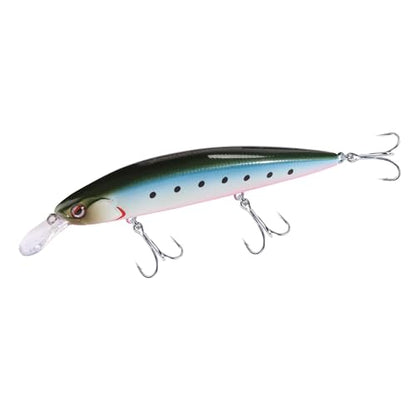 LITTMA Shore Cast 115 Saltwater Sinking Minnow Jerkbait Fishing Plug - color: Sardine Pinkbelly(Super Glow)