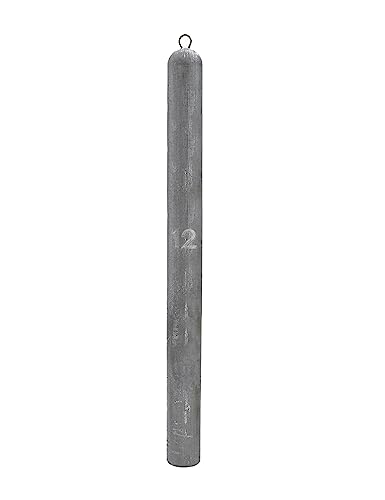 BLUEWING Deep Drop Weights Heavy Fishing Weights 3lb,5lb,8lb,10lb,12lb,15lb Fit in Rod Holder Lead Swordfish Sinker Fishing - size: 12LB