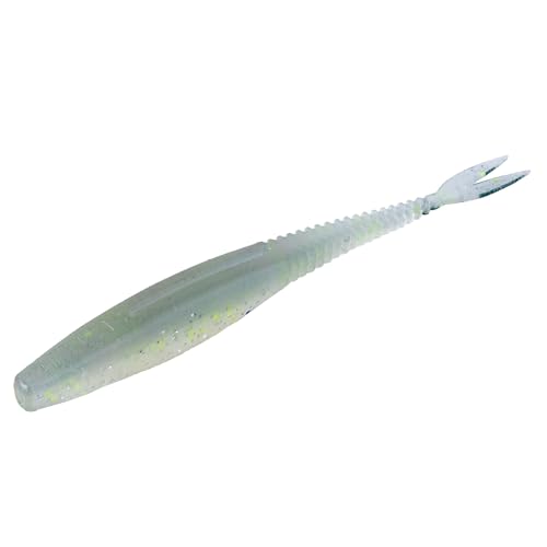 Strike King Mach Skooler Fishing Lure, Soft Plastic Jerkbait, Heavily Salted, Sleek Design, Erratic Action - color: Sexy Shad, size: 5"