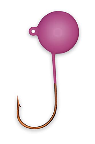 Big Nasty Tackle™ Super Glow Pout Pounder Jigs (1 oz.) (1 Pack) - color: Purple