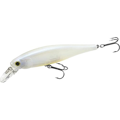 LUCKY CRAFT Pointer 100SP, Jerkbait Side by Side Action Tournament Winning Perfect Wobbling Freshwater Lake Bass Fishing Champion Bait - color: 445 French Pearl OB