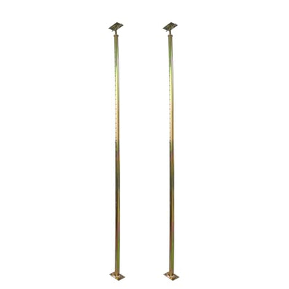 2 Pack 59" - 100" Adjustable House Floor Wall Jack Post Pole Rod Fit for Leveling Framing Basement Crawlspace Beam Roof Stair Ceiling - size: 59-100 inch