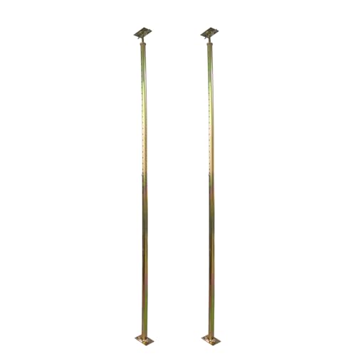 2 Pack 59" - 100" Adjustable House Floor Wall Jack Post Pole Rod Fit for Leveling Framing Basement Crawlspace Beam Roof Stair Ceiling - size: 59-100 inch