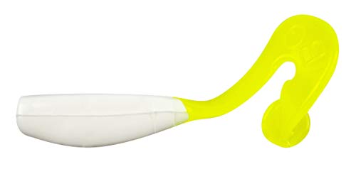 Bobby Garland Stroll'R Soft Plastic Crappie Fishing Lure, 2.5 Inches, Pack of 12 - color: Bone White Chartreuse