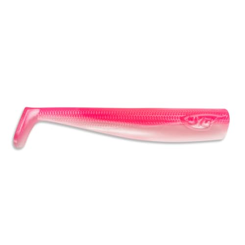 JYG PRO FISHING. Fishing Jig. Saltwater Fishing Lures. Swimbait jig Head. Slow Pitch Jigging. Jig Paddle Tail. Tuna Fishing Gear. Swym Collection - color: Paddle Tail - Flamingo, size: 5"