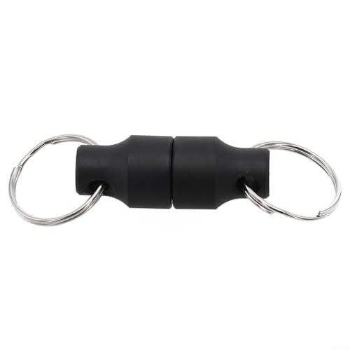 Magnetic Net Release with Carabiner for Fly Fishing, Aluminum Alloy Magnet Clip Holder with Retractable Lanyard for Securing Nets or Tools in Freshwater and Saltwater Angling