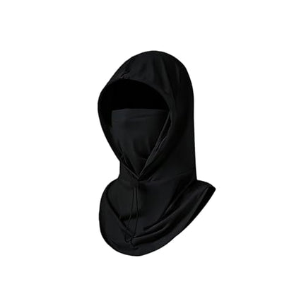 Cooling Balaclava Face Mask Sun UV Protection Hood Full Head Mask Face Cover with Breathable Holes for Cycling Fishing - color: Black