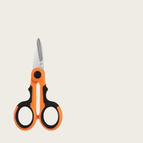 Fishing Scissors,3 in 1 Multi Tool Line Cutter,Stainless Steel Braided PE Line Scissors,Hook Sharpener for Fishing Tackle - color: Orange