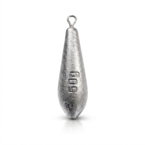 Teardrop Drop Shot Sinkers – Lead Fishing Weights & Sinkers for Bass, Catfish & Surf Fishing – Freshwater & Saltwater – 10 Sizes 1/2oz to 7oz, More Per Pack - style: 50g/2oz – 10pcs