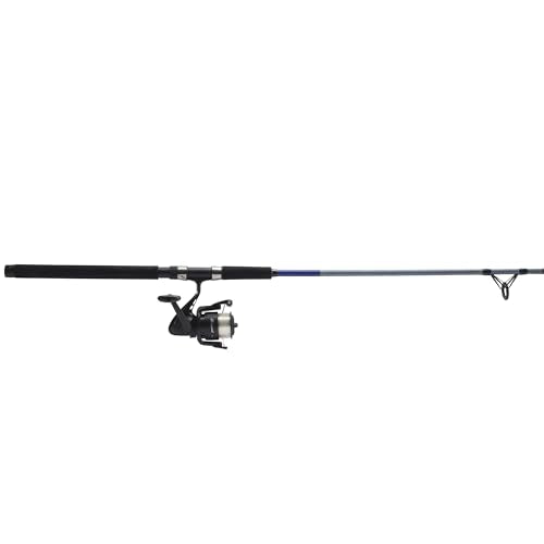 Shakespeare Catch More Fish Spinning Reel and Fishing Rod Combo with Kit - color: Striper, style: 2024 Model