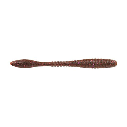 Berkley Berkley PowerBait MaxScent Flat Worm - color: Cinnamon Purple, size: 3.6"