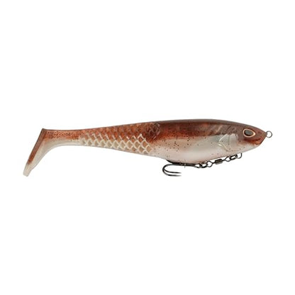 Berkley PowerBait CullShad Fishing Soft Bait - color: Green Pumpkin Pearl White, size: 8 in (2.75 oz)
