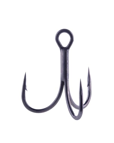 BKK FANGS-62 Treble Hook | 2X | Saltwater Ultra-Antirust Coating | Needle Point | O’Shaughnessy Bend - size: #1-6Pk
