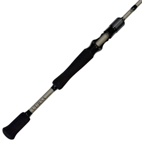 Fitzgerald Vursa Series Baitcasting Rods | High Modulus Graphite | American Tackle TiForged Air Guides | 9 Models | Bass, Walleye & Musky | Freshwater & Inshore - size: 7'3" Medium Heavy (casting)