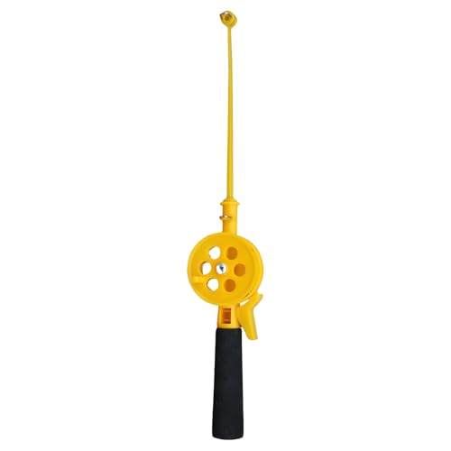 Small Ice Winter Fishing Rod with Reels Wheel Portable Beginner Children