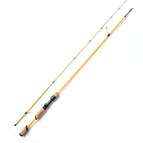 Tangoy Ultralight Fishing Rod 2-Piece Trout, Panfish, Crappie with Carbon Fiber Blank & Cork + High EVA Handle - Micro Light Fishing Pole, Fuji Guide Expansion Joint System - size: Spin-562/632UL-ZOOM
