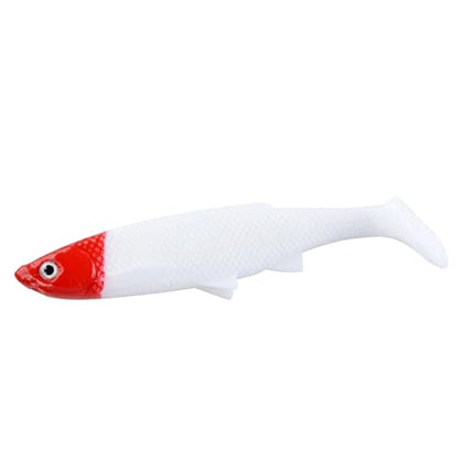 ZHENGYI 4pcs Paddle Tail 14.5g 120mm Fishing Soft Lures 3D Eyes T Tail Artificial Bait Plastic Pike Fishing Lures - color: I