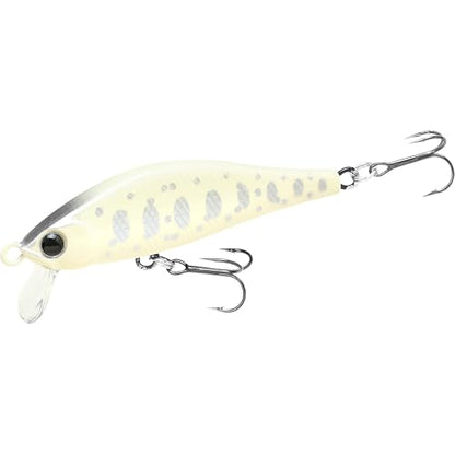 LUCKY CRAFT Pointer 50S, Sinking, Trout Fishing Lure, Jerkbait, Silent, Freshwater Fishing Gear, River Fishing Accessories, Lake Fishing Tackle, Rainbow - color: 877 Super Glow Bone Trout