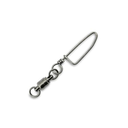 AFW Solid Brass Ball Bearing Snap Swivels with Welded Rings - Black Finish, Up to 450 lb Test Capacity, Patented Bullet Shaped Head for Reduced Water Resistance, Fluid Rotation - size: 4 pc, #3, 60 lb test