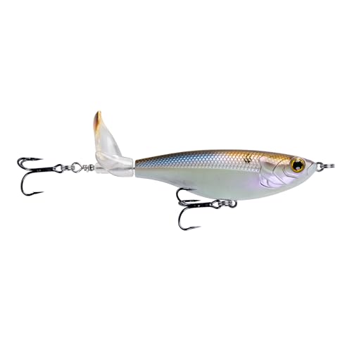 6th Sense – The Scramble Bass Fishing Topwater Fishing Lure with Rotating Tail - color: 4K Shad, size: 126mm