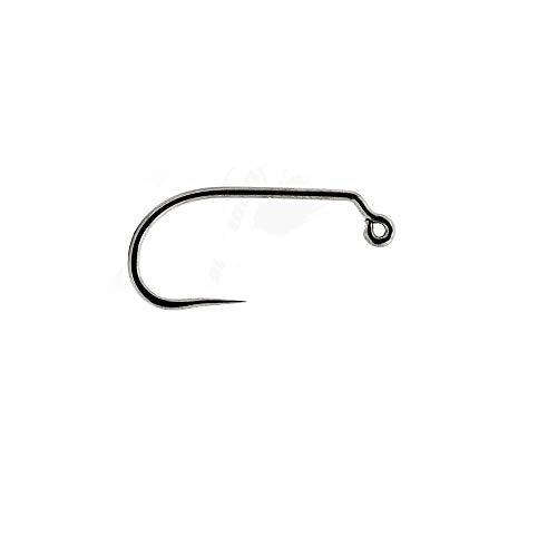 Eupheng 100pcs Plus Best Barbless Competition Fly Fishing Hook Collection, Dry Nymph Strimp&Pupa, Pupa jig Fly Hooks High Carbon Competition Hook - color: Jig Fly Hook Straight Point EP-9220, size: 12#