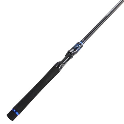 DC Baitcasting Combo, Smart Digital Brake Reel, 4-Section Carbon Rod, Tackle Bag, Line & Lures, Complete Travel Kit for Bass Freshwater - color: Only Spinning Rod-2PACKS- 5‘6“- Blue