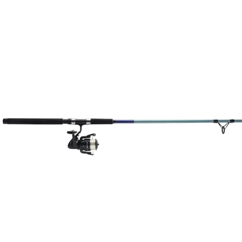 Shakespeare Catch More Fish Spinning Reel and Fishing Rod Combo with Kit - color: Salmon, style: 2024 Model