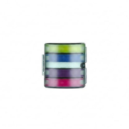 Silicone Fishing Line Spool Organizer Box with Number Stickers for Tackle Storage and Gear Organization - size: 3.54 x 2.44 x 0.47 in