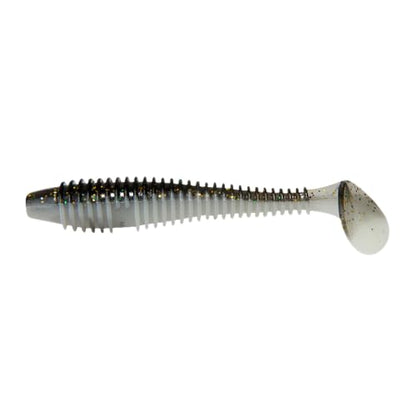 15 Pack Soft Lure, Curly Tail Twisted Worm Bait, Dual Color High Flexible for All Game Fish Freshwater Saltwater - color: Black