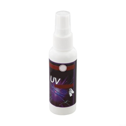 Fishing Attractant Scent Spray 50ml UV Liquid with Fluorescent Effect for Soft Bait and Live Bait in Saltwater or Freshwater Targeting Squid Shrimp Saury Loach