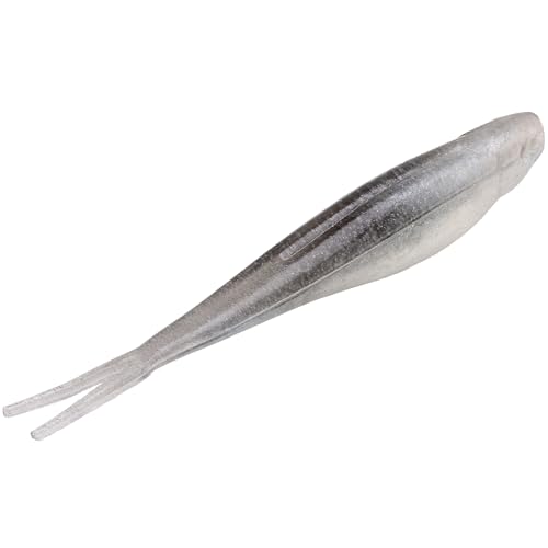 Strike King 3X Z Too Soft Jerkbait Fishing Lure, 5", Salt-Impregnated - color: Gray Glimmer Pearl Belly, size: 7"