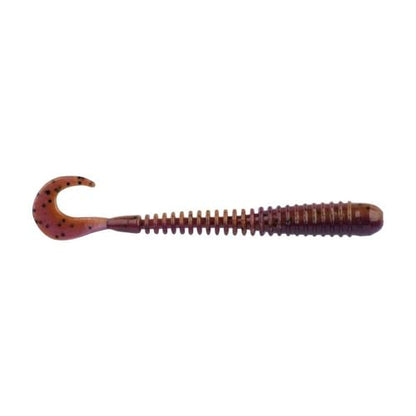 Berkley PowerBait Rib Worm Fishing Bait, Peanut Butter and Jelly, 4in, Irresistible Scent and Flavor, Ideal for Walleye, Bass, Panfish and More