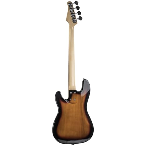 Sawtooth EP Series Alder Wood Electric Bass Guitar (Sunburst Alder Right-Handed) - color: Sunburst Alder Right-Handed, style: Right Hand